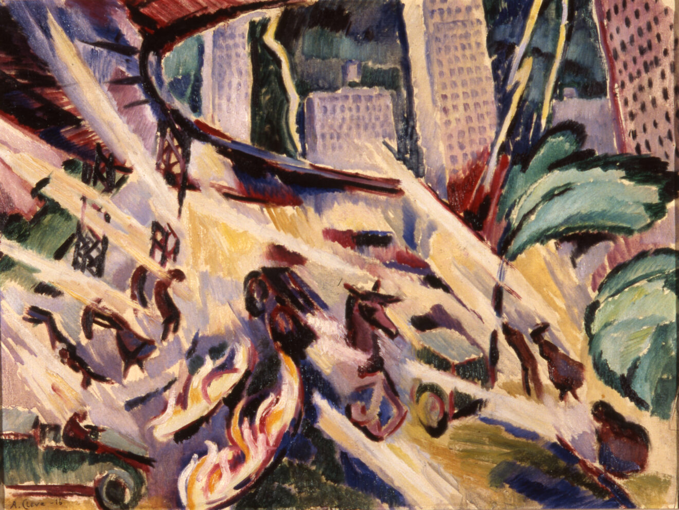 Agnes Cleve: Brand I New York, 1916