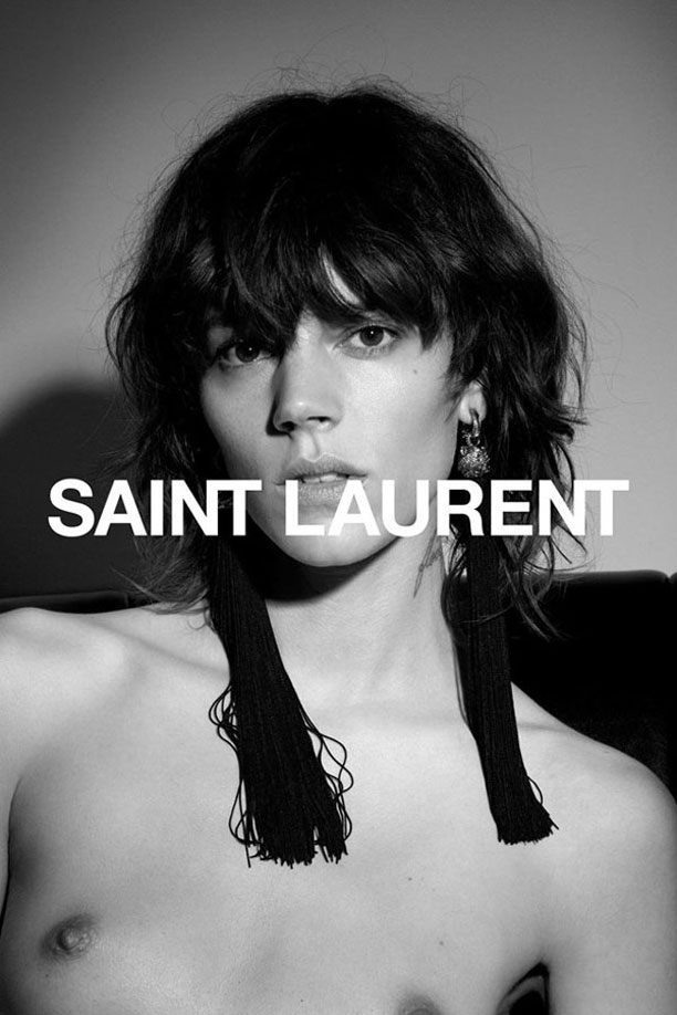 Danske Freja Beha i front for Saint Laurent