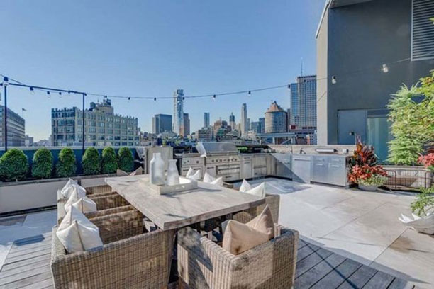 Se Kim Kardashians og Kanye Wests penthouselejlighed i New York