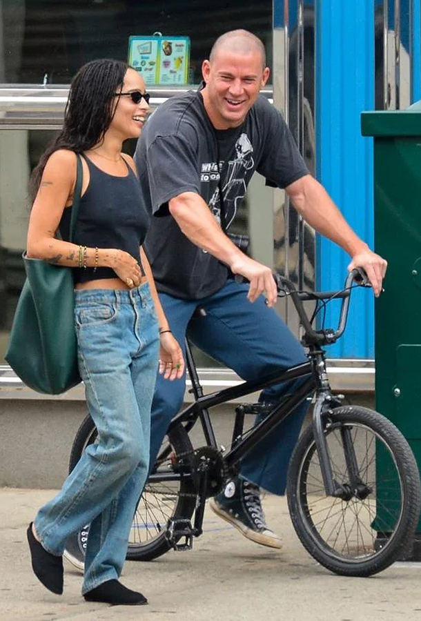 Zoe Kravitz og Channing Tatum i New York