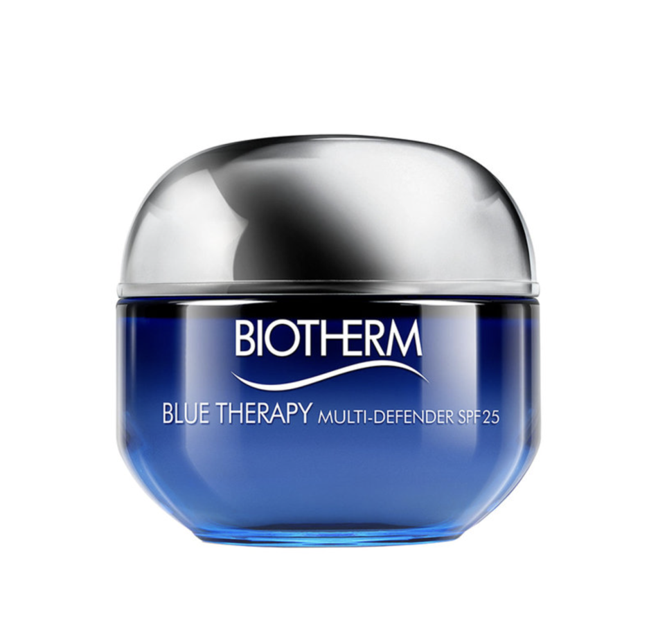 Bedste dagcreme med SPF til moden hud: Blue Therapy Multi-Defender Cream SPF25 – Biotherm