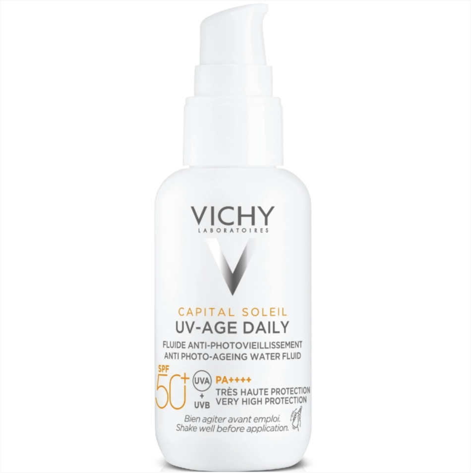 Bedste solcreme til ansigtet med SPF50: Capital Soleil UV-Age Daily SPF50+ – Vichy