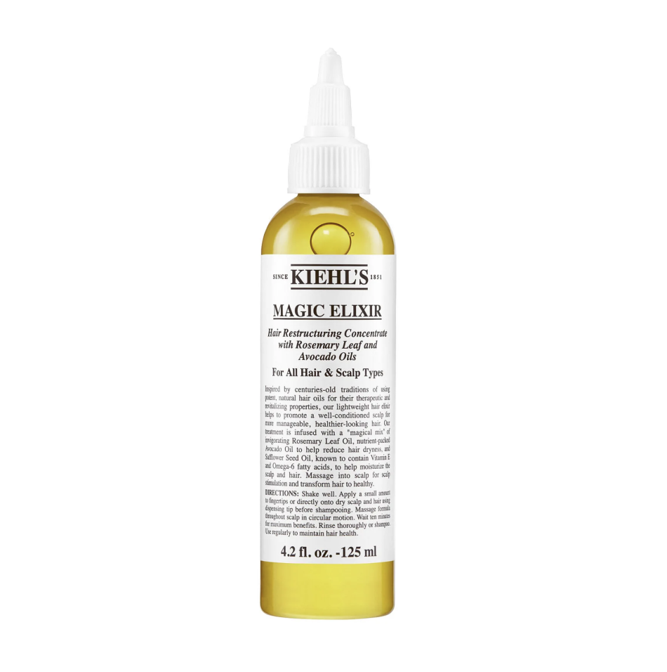 Bedste olie til tør hovedbund: Magic Elixir Hair Restructuring Concentrate – Kiehl's
