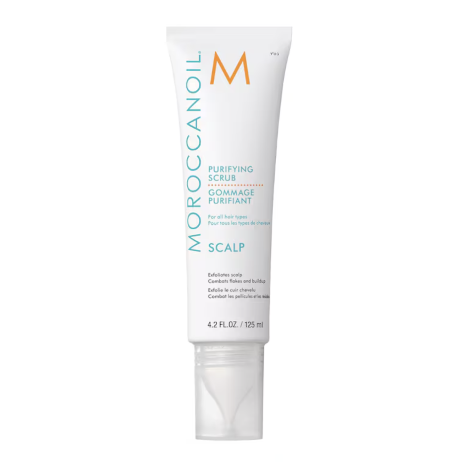 Bedste scalp scrub før shampoo: Purifying Pre-Wash Scalp Scrub – Moroccanoil