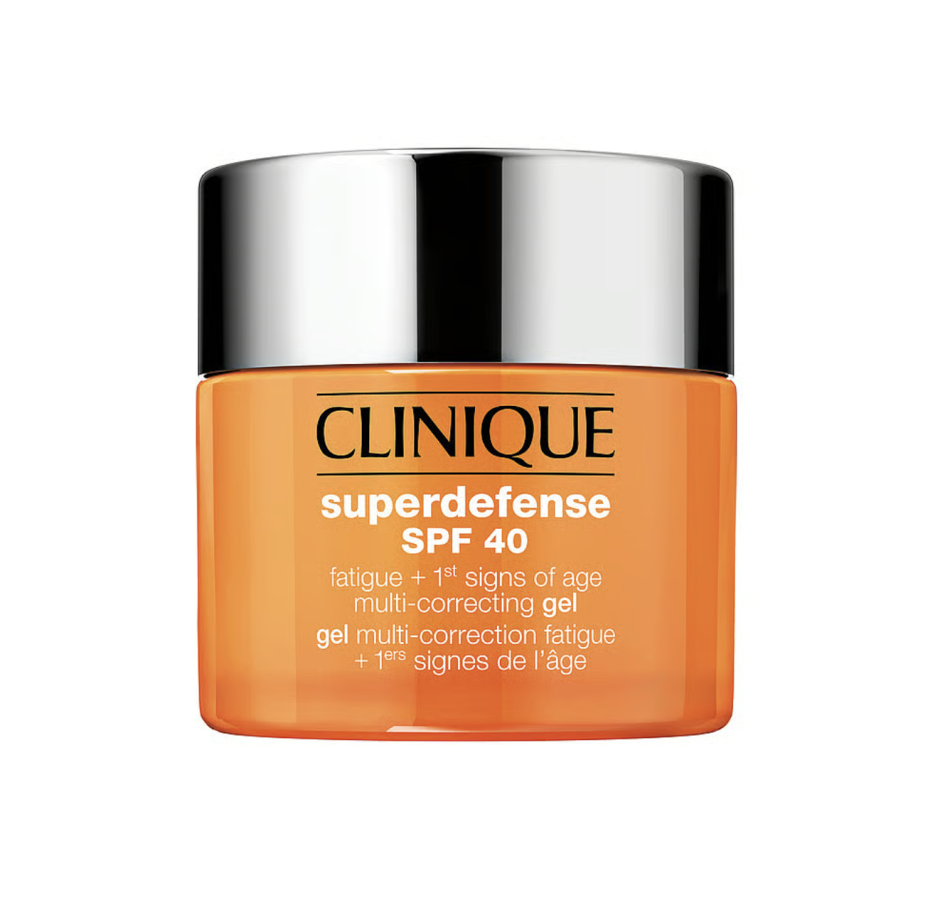 Bedste ansigtscreme til moden hud: Superdefense SPF 40 Fatigue + First Signs of Age – Clinique