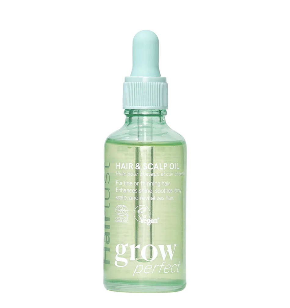 Bedste hårolie med rosmarin til hårvækst: Grow Perfect™ Hair & Scalp Oil – Hairlust