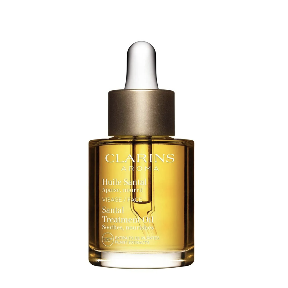 Bedste ansigtsolie til tør hud: Santal Treatment Oil – Clarins