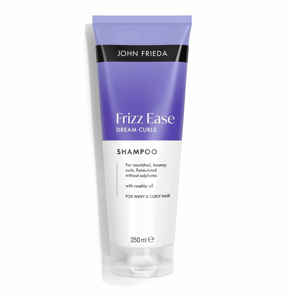 Bedste uden sulfat til krøllet hår: Frizz Ease Dream Curls Shampoo – John Frieda