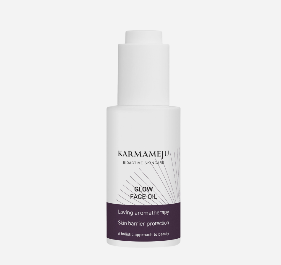 Bedste ansigtsolie til gua sha: GLOW Face Oil – Karmameju