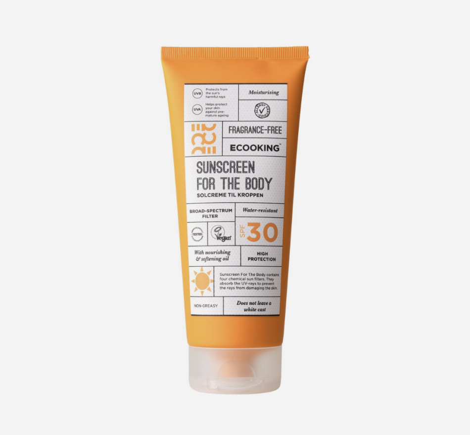 Bedste parfumefri solcreme: Solcreme til kroppen SPF 50 – Ecooking