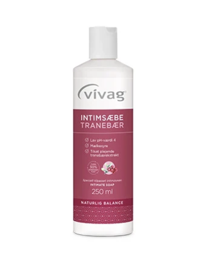 Bedste med tranebær og duft: Intimsæbe med Tranebær – Vivag