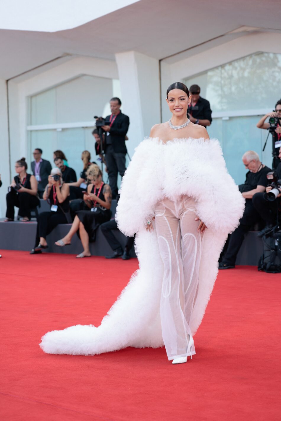 Red carpet for the movie "Maestro" at the 80th Venice International Film Festival on September 02, 2023 in Venice, Italy. 02 Sep 2023 Pictured: Sofia Resing. Photo credit: KCS Presse / MEGA TheMegaAgency.com +1 888 505 6342 (Mega Agency TagID: MEGA1025790_089.jpg) [Photo via Mega Agency]