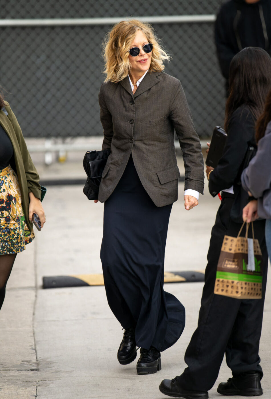 Meg Ryan at the 'Jimmy Kimmel Live!' studios in Los Angeles, CA, USA on October 25, 2023. Photo by BauerGriffin/INSTARimages/ABACAPRESS.COM