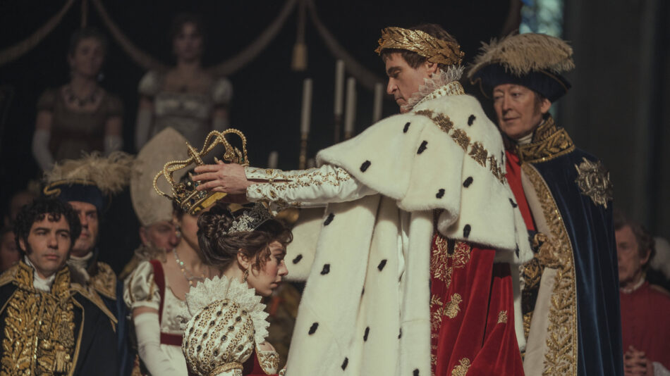 Vanessa Kirby, Joaquin Phoenix, "Napoleon" (2023)., Credit:Aidan Monaghan/Apple / Avalon