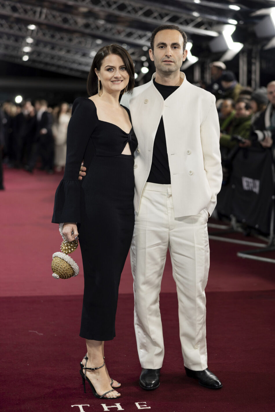 Khalid Abdalla poses for photographers upon arrival at the premiere for 'The Crown' season 6 finale, in London, Tuesday, Dec. 5, 2023. (Photo by Vianney Le Caer/Invision/AP)