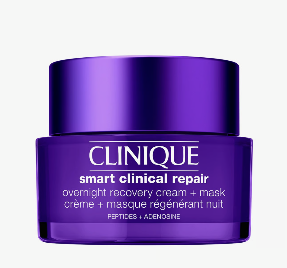 Bedste til sensitiv hud: Smart Clinical Repair Overnight Cream + Mask – Clinique