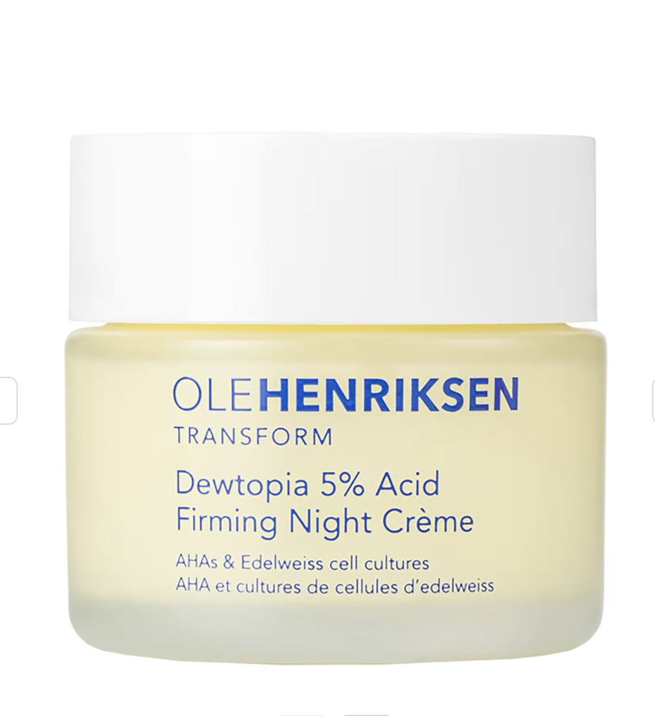 Bedste eksfolierende: Dewtopia 5% Acid Firming Night Crème – Ole Henriksen