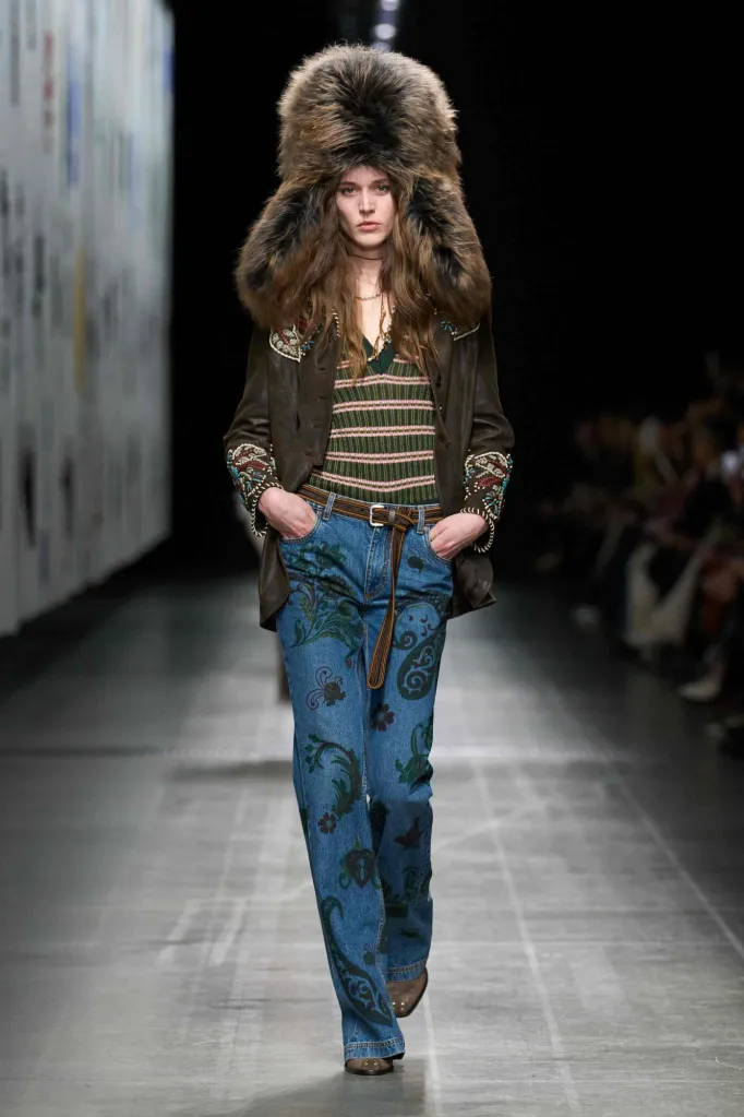etro mønstrede jeans